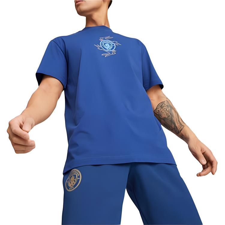 PUMA MCFC CNY T Shirt Men's Blue 772349-23
