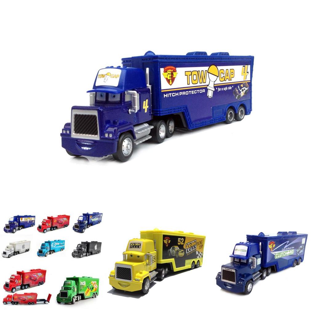 Durable Alloy Cars Mack Lightning Mcqueen King Jackson Storm Racer Truck Model