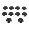 10PCS Angled End Cap for L Track Semi Circular Shape End Fittings Eliminates Pointed Edges On L Rail for Truck Bed