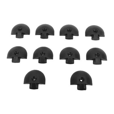 10PCS Angled End Cap for L Track Semi Circular Shape End Fittings Eliminates Pointed Edges On L Rail for Truck Bed