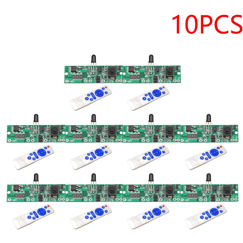 1-10 Stück Lange Leuchte Solarbetriebenes Lampenpanel mit Fernbedienung Schaltplattenplatine Automatische Leistungsreduzierung 3.2v/3.7v