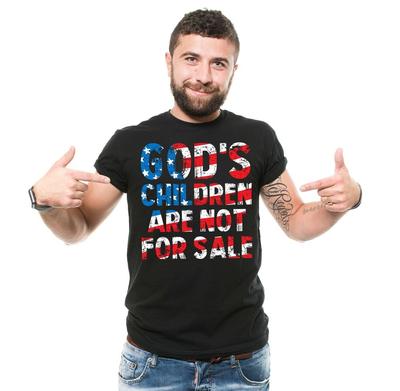 Mens God's Children Are Not For Sale Shirt Patriotic Shirts Republican Shirt Unisex T-Shirt