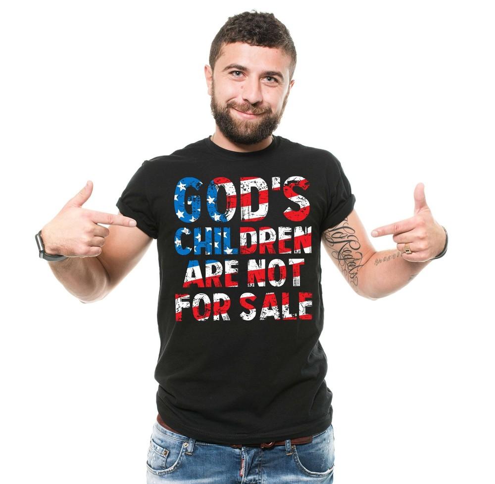 

Mens God s Children Are Not For Sale Shirt Patriotic Shirts Republican Shirt Unisex T-Shirt S