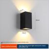 LED Outdoor Four-Leaf Clover Wall Light - Up and Down Beam Decoration for Garden and Exterior Walls.