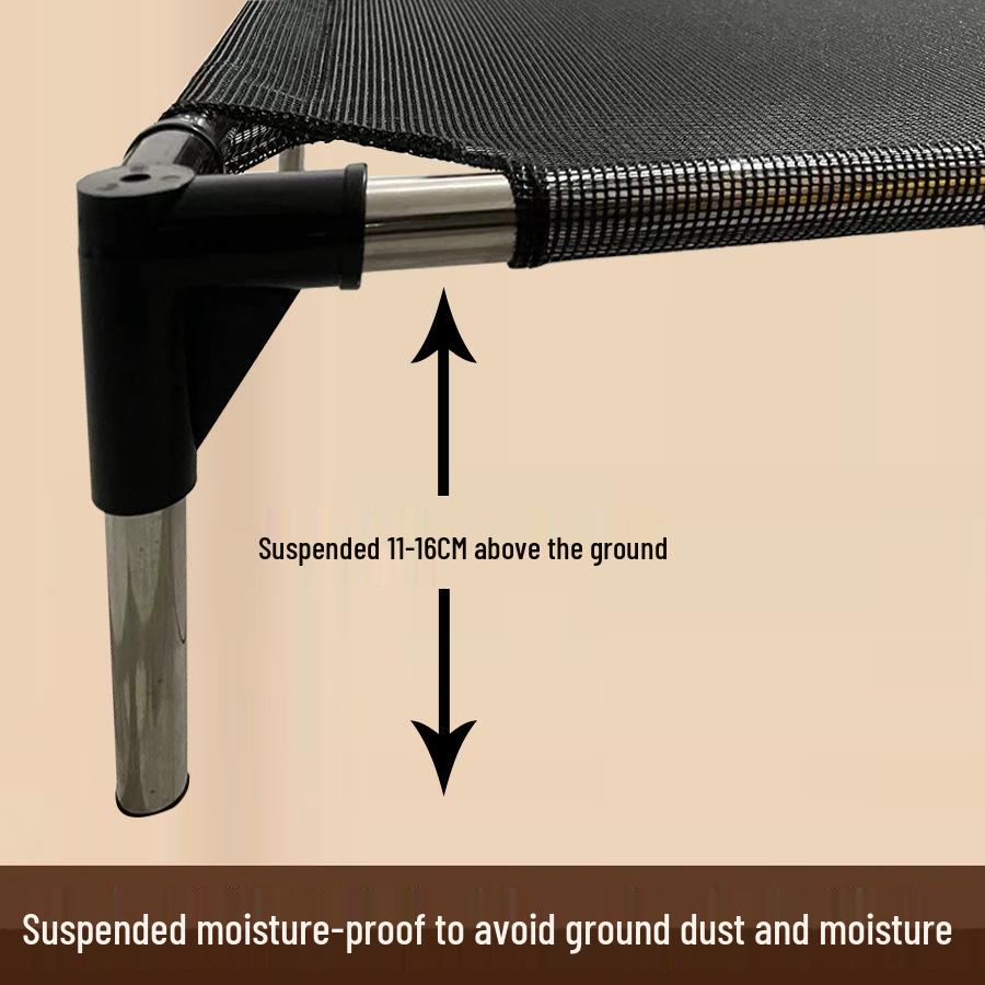 Universal Breathable Mesh Pet Bed with Detachable Stainless Steel Frame - Moisture-Proof for Cats and Dogs