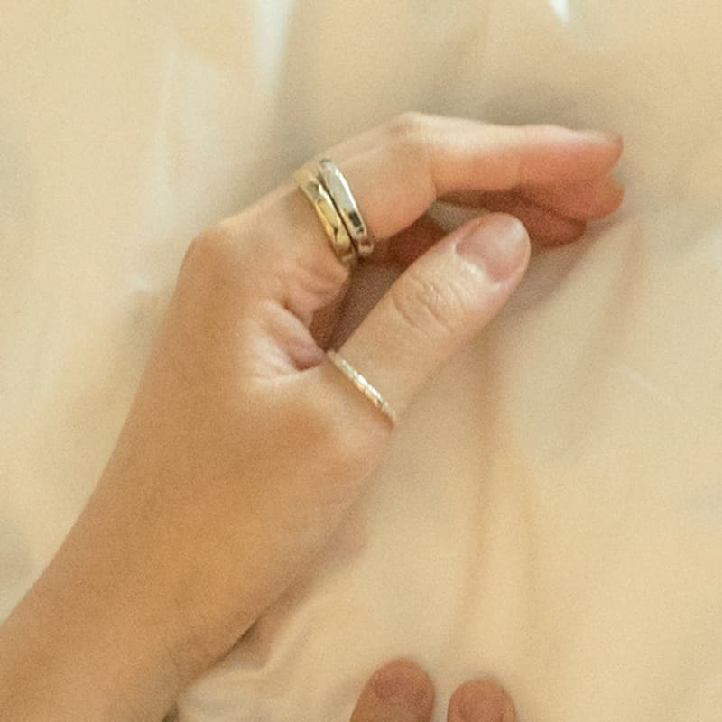 

REM Rough Ring silver