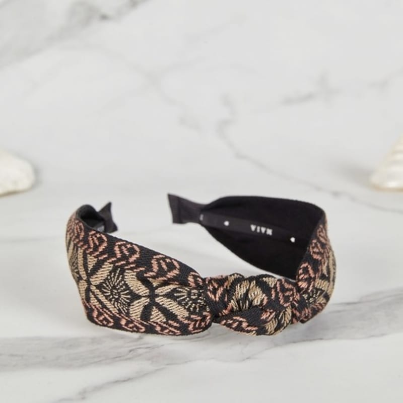 

MAIA Sun Jacquard Hairband - Brown brown