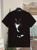 Unisex Black Tuxedo T-Shirt - A Vintage Y2K Graphic Tee Showcasing a Tuxedo Face Design. Comfortable