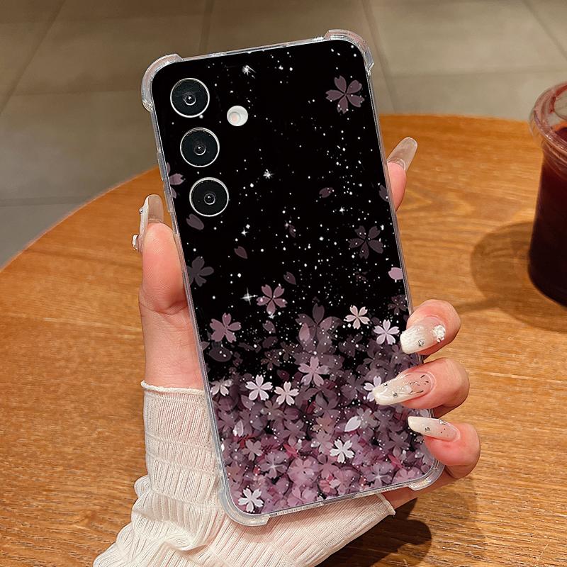

Cherry Blossom Pattern Phone Case For Samsung Galaxy A57 A37 A17 A56 A16 A55 A36 A26 A15 A35 A54 A53 Clear Shockproof Soft Cover Galaxy A14