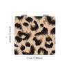 Portable Leopard Print Makeup Mirror Double-Sided Square Pocket Mirror Mini Retro Cosmetics Mirror