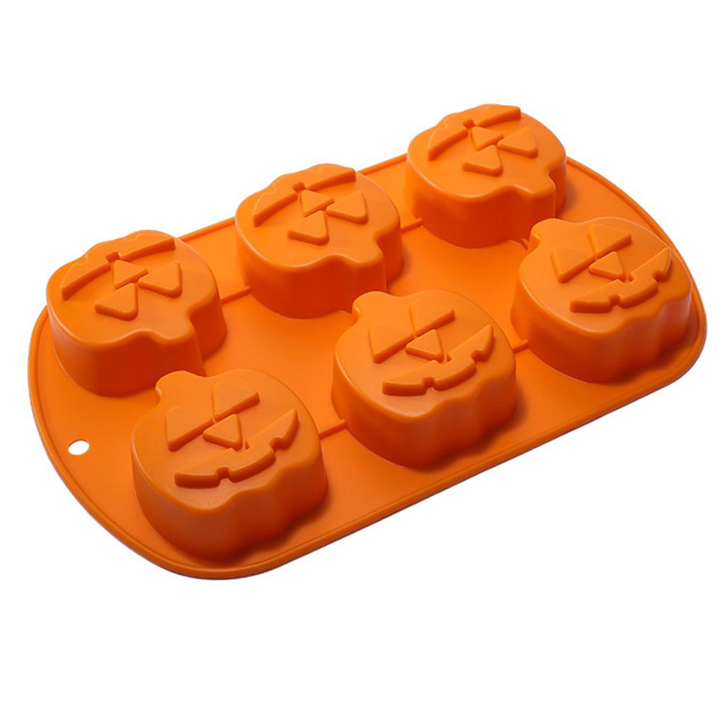Food Grade Silicone Pumpkin Mold for Halloween Party Home Bakers Non Stick Cake Baking Tool Set BPA Free Oven Safe Durable