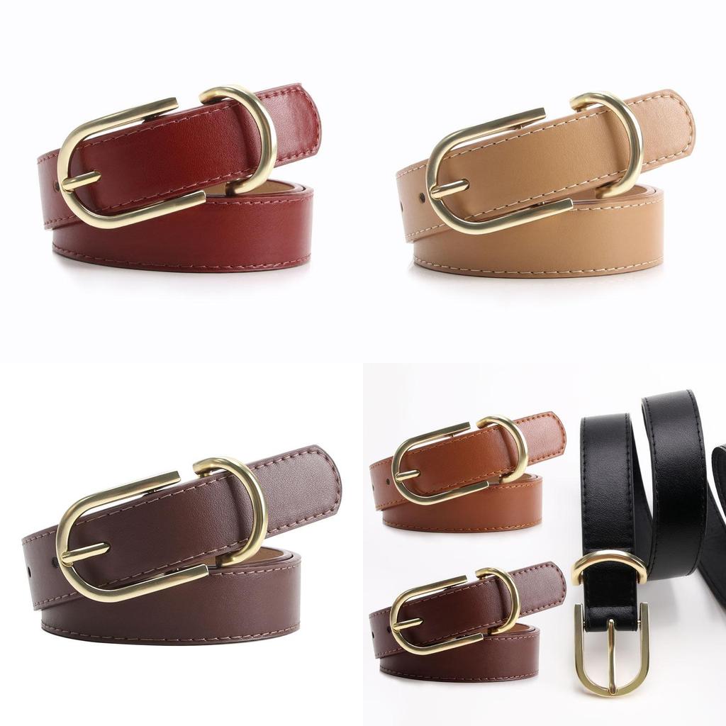 Chic Pu Womens Belt With Alloy Detail For Casual Style And Professional Outfits