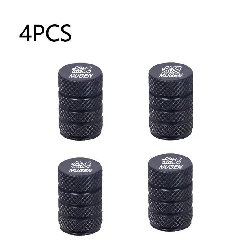 4pcs Car Wheel Tire Valve Caps Tyre Stem Covers Airdust Waterproof For Honda Mugen Power Civic Type R Accord CRV Hrv Accessories YNGHK1