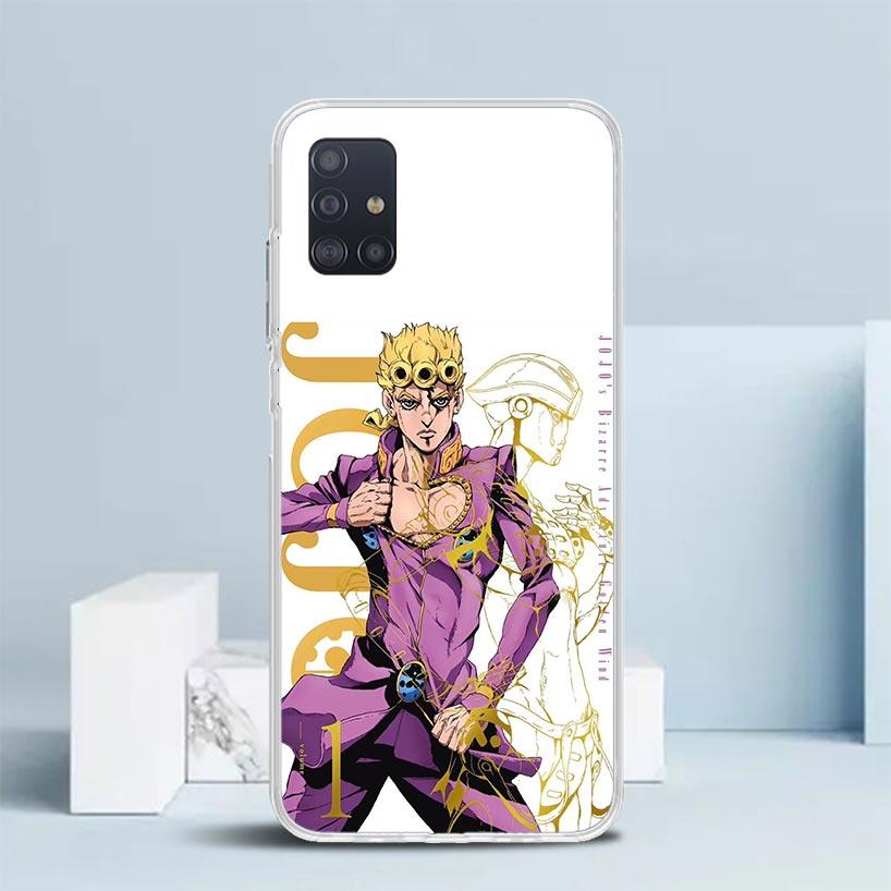 JoJo Adventure Giorno Giovanna Phone Case For Samsung Galaxy A52 A32 A22 A12 A51 A50S A30S A10S Note 20 Ultra 10 S10 Plus A31 A2