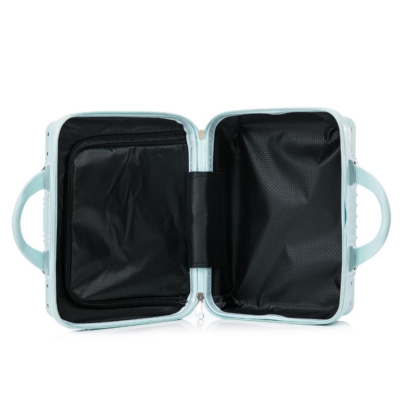 Retro Suitcase Set: 14" Women's Cosmetic Bag & 16" Men's Carry-On Luggage Gift Box.