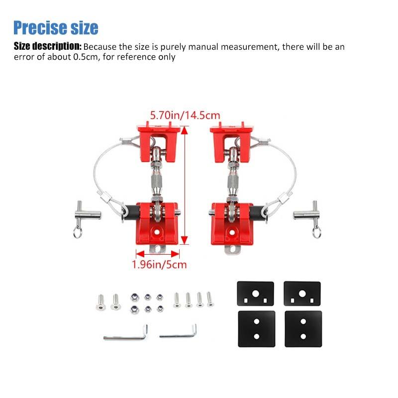 Engine Hood Latches Locking Hood Catch Kit With Metal Hood Locks Compatible With Jeep Wrangler TJ 1997-2006
