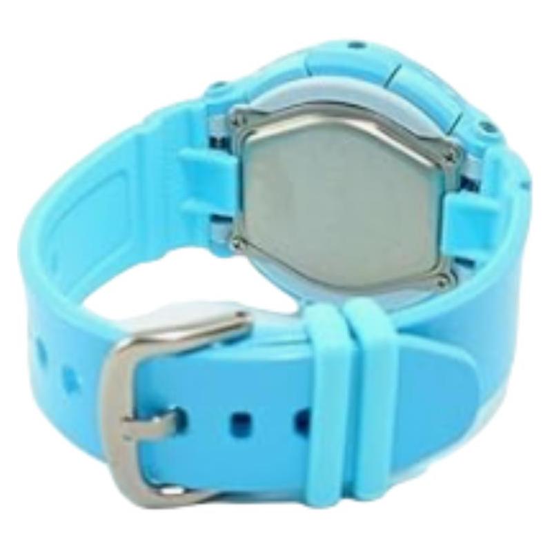 Casio BABY-G theme series, neon backlight, 3D three-dimensional time characters, classic pointer dual display, quartz movement, resin BGA-130-2B