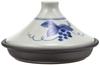 Toyo Ceramics Arita Ware Tagine Pot, 21cm (Heat-Resistant Ceramic Plate), Grape Design, ID-09-03