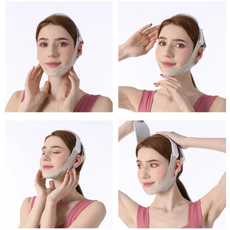 Silicone Face Slimming Bandage V Line Face Shaper Chin Cheek Lift Belt Face Lifting Strap Facial Massager Beauty Tools