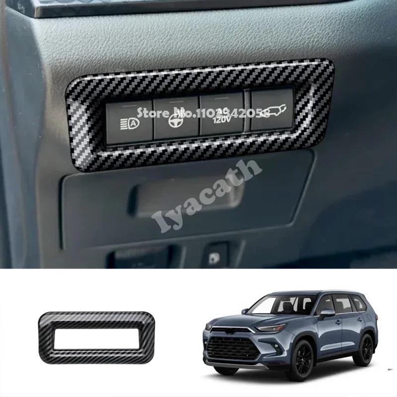 LHD For Toyota Grand Highlander 2024 2025 carbon window rise switch gear shift panle trument readlamp AC vent armest cover