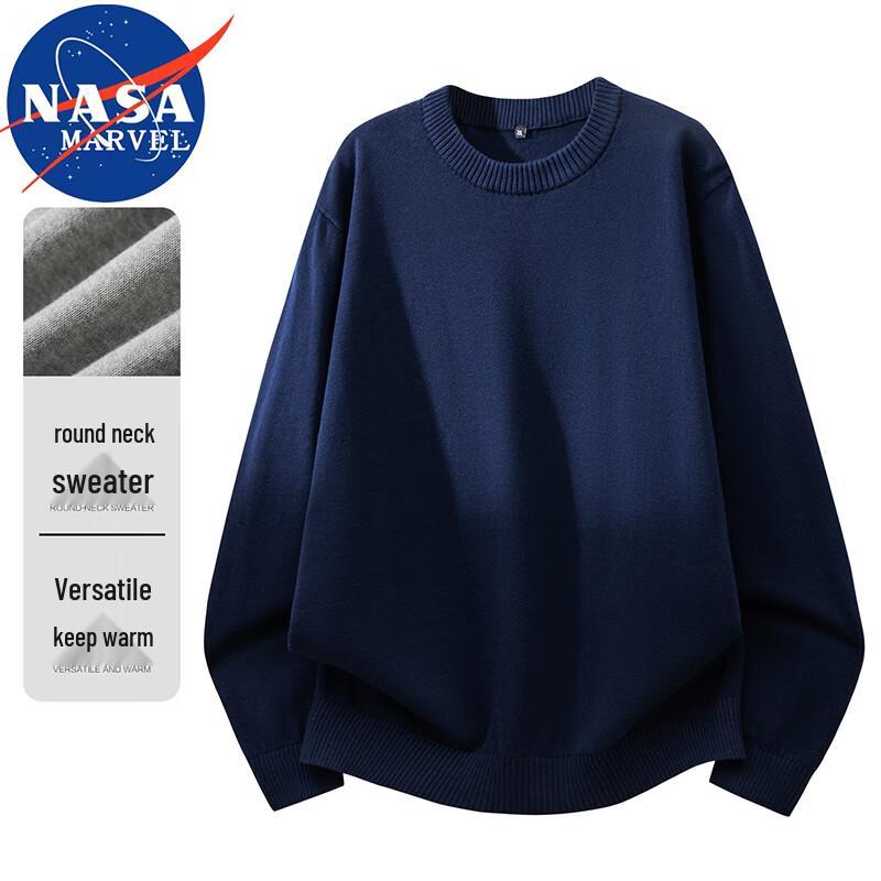 Men's NASA MARVEL Crewneck Loose Fit Warm Pullover