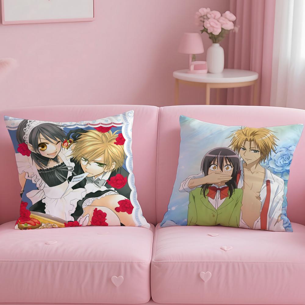classic anime Maid Sama! Cushion Cover Soft & Easy-Wash Pillow Case – Versatile for Couch, Bed, Travel and Office