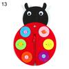 Cute Animal Flower Zipper Button DIY Non-Woven Boards Children Teaching Toy