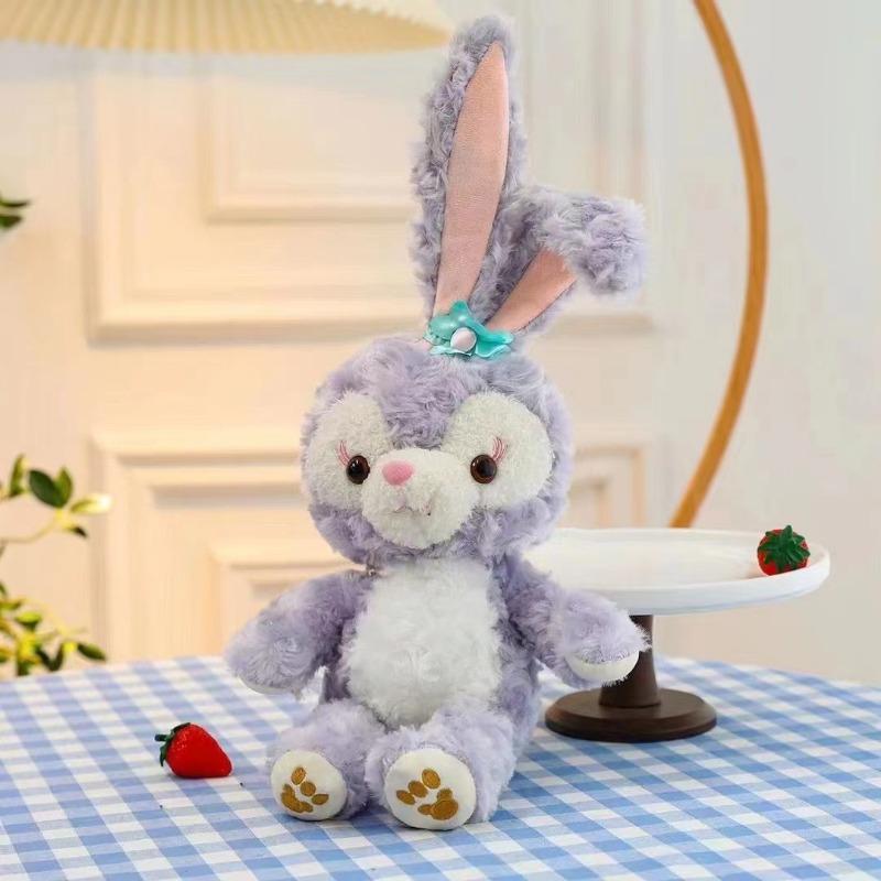Cartoon Purple Stellalou Plush Doll Anime Disney Pink Rabbit Doll Linabell Plush Toys For Girls Lovely Birthday Gift Toy