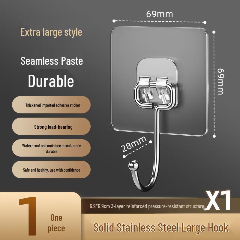 YILI Transparent Strong Adhesive Wall Hooks