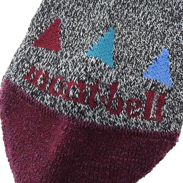 montbell merino wool walking socks women's dark gray S