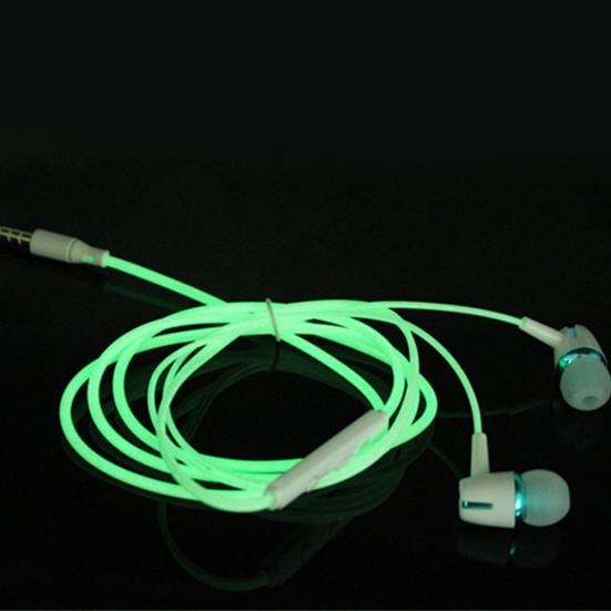 Universal Normal/Luminous Wire Heavy Bass In-ear 3.5mm Earphones with Microphone