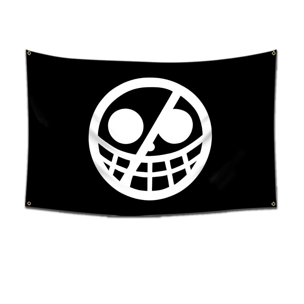One Piece Anime Jolly Roger Muurdecoratie Banner Schilderen Speelgoed Cartoon Luffy Zoro Strooien Hoed Piraat Schedel Vlag Speelgoed Cadeau 60x90cm