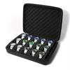 15-card watch box, stores 15 watches, suitable for large and small watches, with shockproof sponge pillow, portable for travel