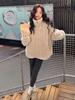 Giacca da Donna in Pile Peluche con Fodera: Lana d'agnello sintetica spessa, Taglie forti, Velluto double-face, Cappotto Autunno/Inverno