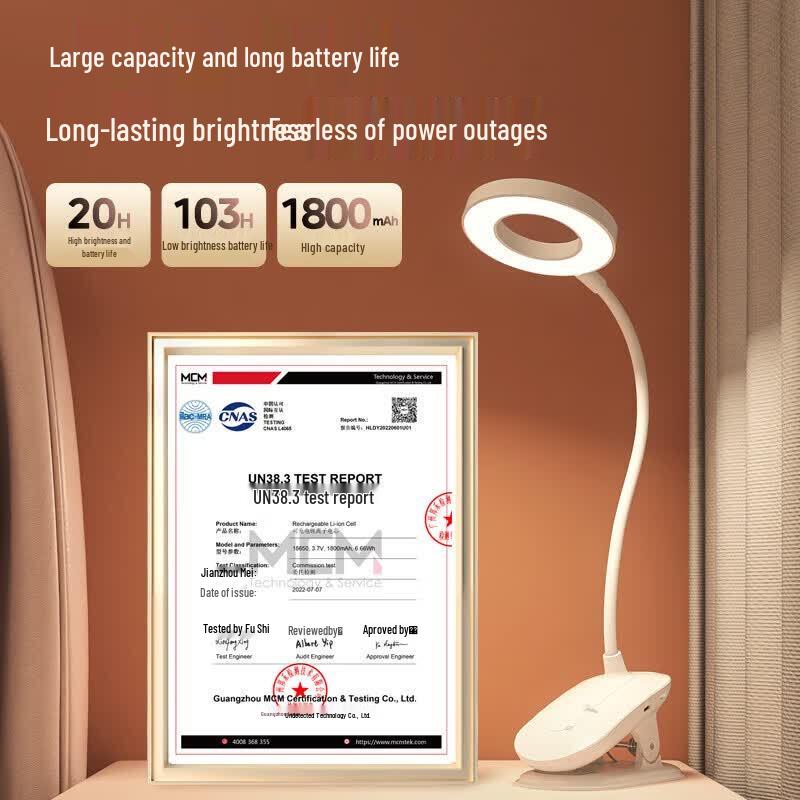 Midea Rechargeable Clip-on Desk Lamp