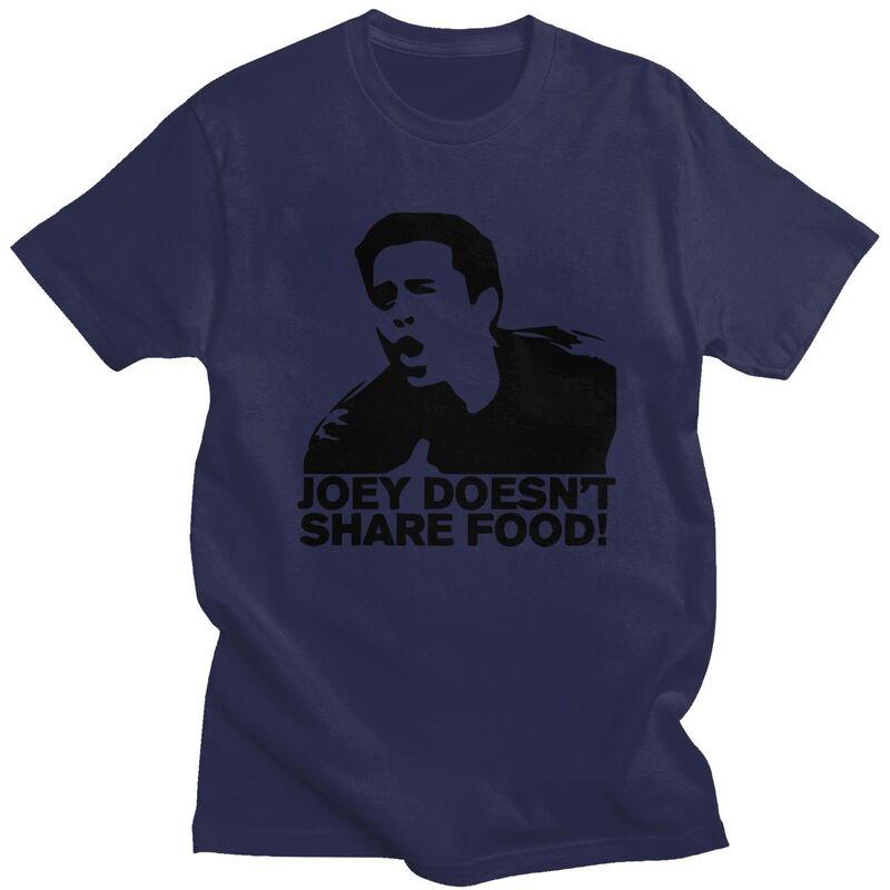 Custom Male Joey Doesnt Share Food T Shirt Short Sleeves Cotton Tshirt Classic Tshirt Casual Friends TV Show Tee Clothes