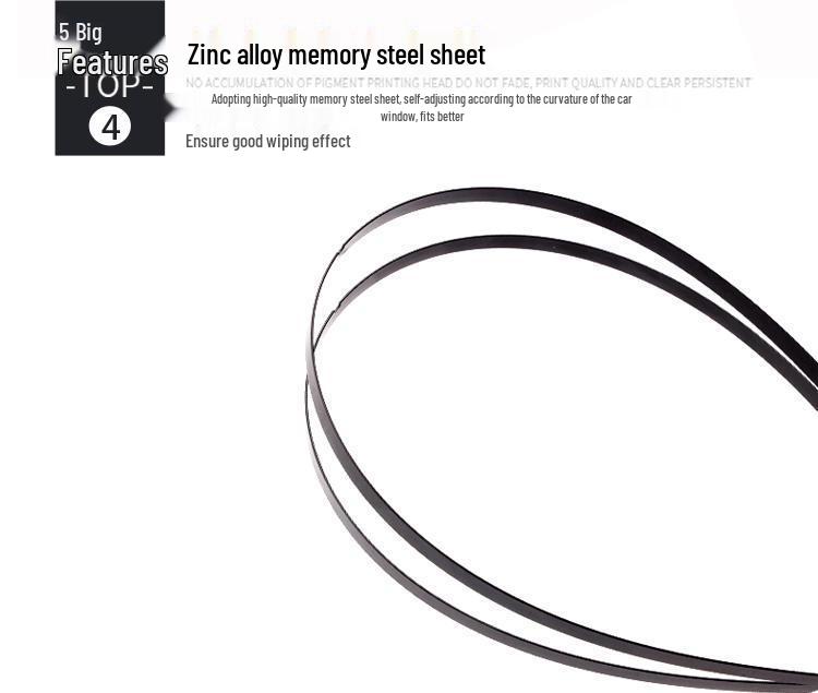 Fits BAIC Senova CC 2015-2017 Original Front Windshield Boneless Wiper Blade Rubber Strip