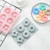 6 oder sogar 3 Gruppen unterschiedlich geformter Donutformen Silikon-Kuchenform Kaltseifenform DIY-Snackform