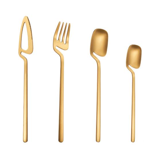 4 Delige Ophangbare Servies Set Roestvrij Staal Vork Mes Lepels Bestek Keukengerei Servies Set