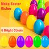 50pcs Fillable Easter Eggs Plastic Empty Eggs Easter Holiday Decoration 2025 DIY Kids Easter Basket Gift Box for Filling Snacks