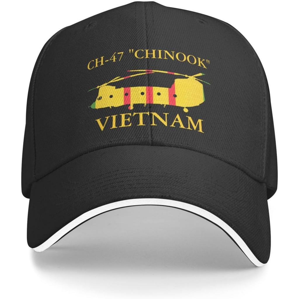 Vietnam CH-47 Chinook Adjustable Baseball Cap Unisex Sandwich Dad Hat Golf Hat