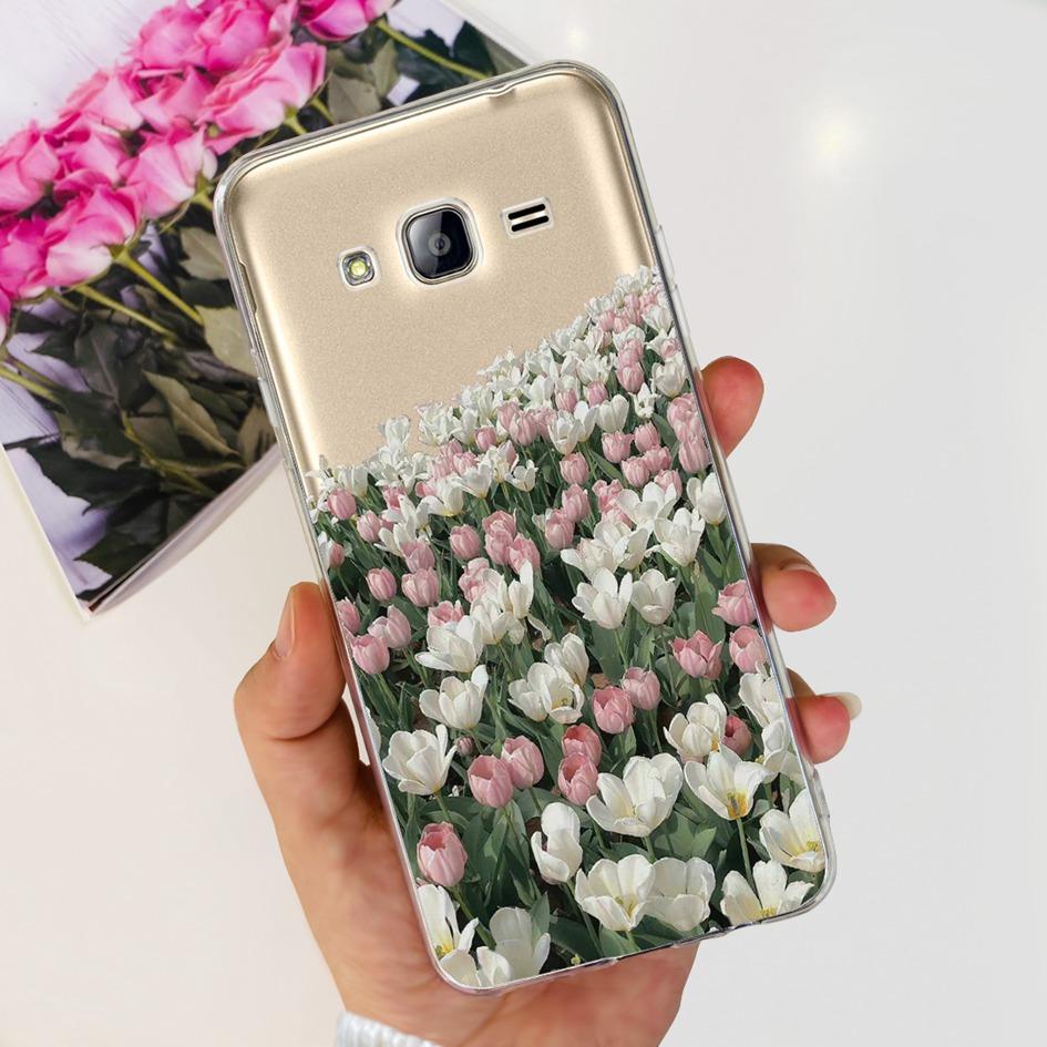 For Samsung Galaxy Grand Prime Case G530 G530H G531 G531H G531F SM-G531F Clear Cover Fashion Flower Soft TPU Silicone Phone Case