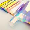 20*30/95cm Transparent PVC Fabric Iridescent Holographic Laser Rainbow Shiny Vinyl DIY Bow Earring Making Craft Bag Sheet/Roll