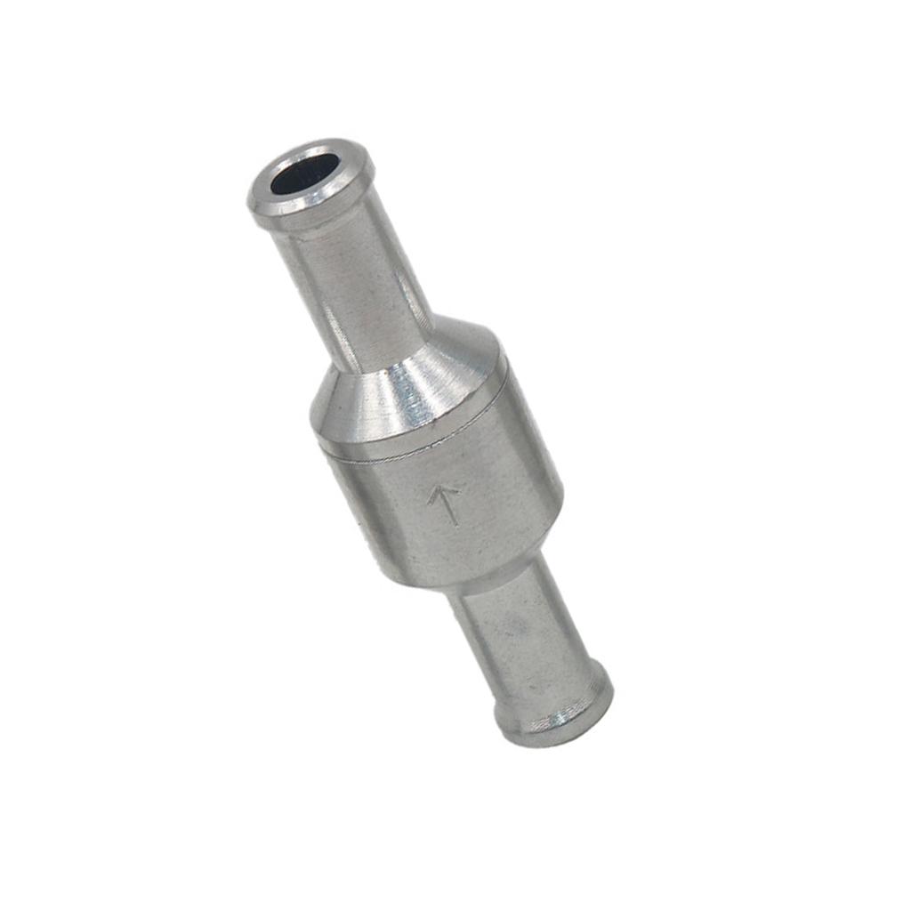 6-12mm Non-return Valve Chrome One-way Non-return Check Valve Auminium Fuel Water Gas Air Vacuum 6mm/8mm/10mm/12mm