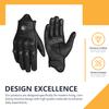 Men's Motorcycle Riding Gloves With Carbon Fiber Knuckle Protection Breathable Summer Design For Electric Bike And Motorbike