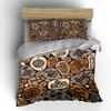 Tribal Pictograph Art Patterns Bedding Set For Kids Luxury Gift 3Pcs Digital Print Comforter Set Soft Comfortable Breathable