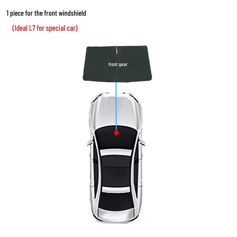Ideal L7 Car Window Sunshade: Opaque Sun Protection & Insulation for Camping Privacy