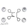 16pcs Detachable Card Slot Design Button Pins Reusable Pant Waist Button Waist Tightener  For Jeans