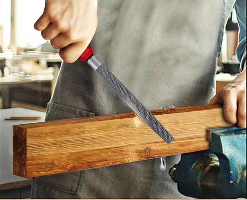 Steel File Set: Round, Half-Round, Flat, Triangular Metal Woodworking Grinding Tools