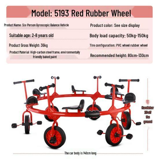 Kindergarten-Dreirad für Kinder 2-8 Jahre - Outdoor-Pedal-Fahrrad für Kleinkinder mit Eltern-Kind-Funktion